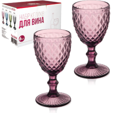 Набор бокалов для вина Snt Аргайл 9444-burgundy 240 мл 6 шт бордовый