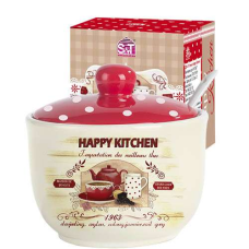 Сахарница с ложкой 450 мл Happy Kitchen Snt 2242-11