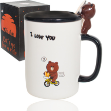 Чашка с крышкой Snt Happy Bear 20620 360 мл