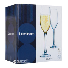 Набор бокалов для шампанского 160 мл 6 шт Celeste Luminarc L5829