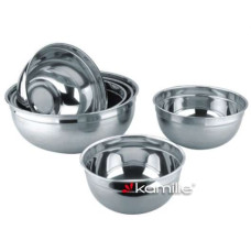 Миска 24 см из нержавеющей стали Kamille 4319