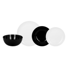 Сервиз столовый 19 предметов Diwali Black and White Luminarc P4360