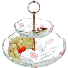 Фруктовница 2-х ярусная Nadin Rose Walther-Glas WG-6478
