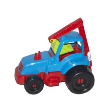 Трактор-экскаватор синий KW-07-710
