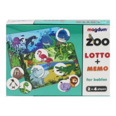 [ME5032-21 EN] Гра настільна розвиваюча Лото+мемо Зоопарк ME5032-21 EN